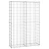 vidaXL gabions ar vāku, cinkota stieple, 150x100x30 cm