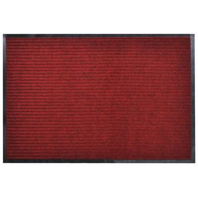 Sarkans durvju paklājs PVC 90 x 120 cm