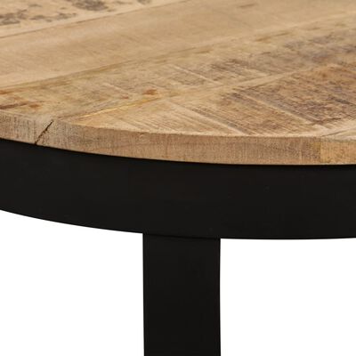 vidaXL kafijas galdiņš, 60x40 cm, neapstrādāts mango masīvkoks