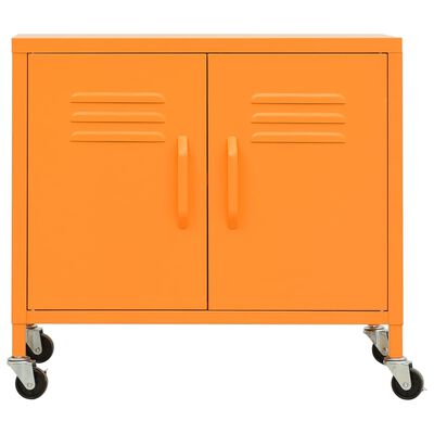 vidaXL skapītis, 60x35x56 cm, tērauds, oranžs