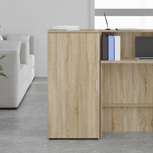vidaXL glabā&scaron;anas skapis Sonoma ozols 50x45x103,5 cm Engineered Wood