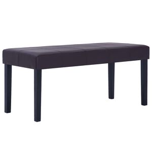 vidaXL sols, 106 cm, brūna mākslīgā āda