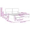 vidaXL Gultas rāmis Pelēks Sonoma 200 x 200 cm Inženierijas koks