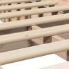 vidaXL Gultas rāmis Vaks brūns 75 x 190 cm Ciets priedes koks
