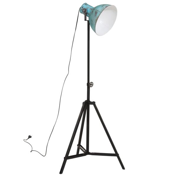 vidaXL grīdas lampa, 25 W, bružāti zila, 61x61x90/150 cm E27