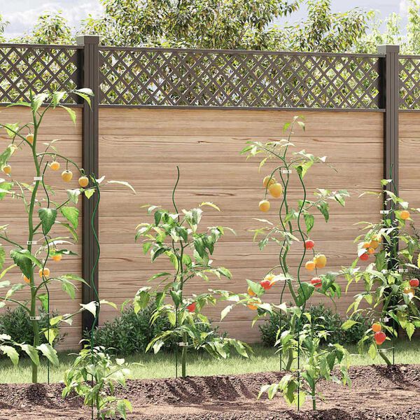 vidaXL Augu atbalsts 20 pcs Zaļa 110 x 0.6 x 0.6 cm Tērauds