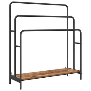 vidaXL Auduma statīvs Vecs koks 90 x 30 x 100,5 cm Inženierijas koks