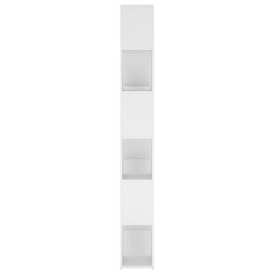 vidaXL grāmatu plaukts, balts, 100x24x188 cm