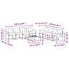 vidaXL Āra dīvānu komplekts ar spilvenu 9 pcs Dabisks un bē&scaron;s
