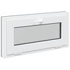 vidaXL Pagraba logs RISOR 80 x 40 cm PVC un stikls Antracīta