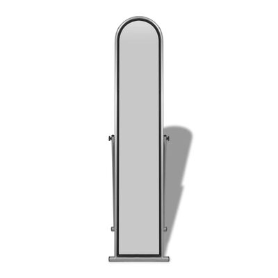 240580 Free Standing Floor Mirror Full Length Rectangular Grey