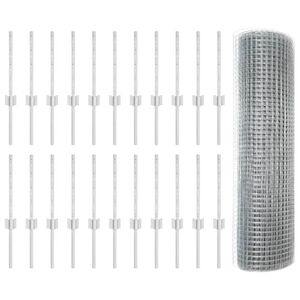 vidaXL Saskaldīta stieple ar stabu 50 x 0,4 m (W x H)