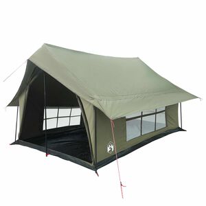vidaXL Kabriolet telts Armijas zaļa 340 x 246 x 210 cm Kokvilna