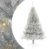 vidaXL Mākslīgais LED Ziemassvētku eglīte Sudraba 150 cm PET