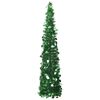 vidaXL mākslīgā Ziemassvētku egle, saliekama, zaļa, 150 cm, PET