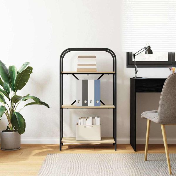 vidaXL Grāmatu plaukts Sonoma ozols 60 x 30 x 109 cm Inženierijas koks