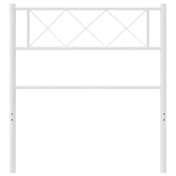 vidaXL rezerves galvgalis, balts, metāls, 75 cm