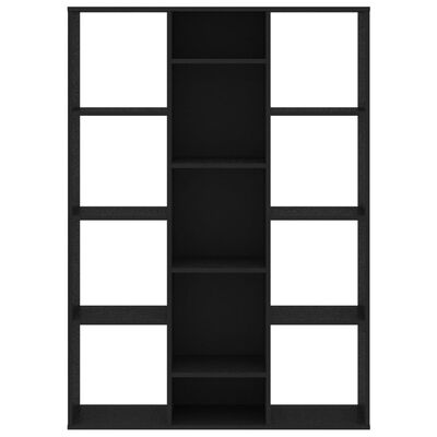 vidaXL istabas aizslietnis, melns, 100x24x140 cm, skaidu plāksne