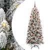 vidaXL Mākslīgā Ziemassvētku eglīte Balts 180 cm