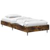 vidaXL Gultas rāmis Kūpināts ozols 80 x 200 cm Inženierijas koks