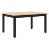 vidaXL Kafijas galdiņ&scaron; Dabiska 70 x 50 x 36 cm Ciets priedes koks