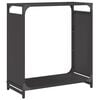 vidaXL Malkas plaukts, melns, 60x28x65 cm, auksti velmēts tērauds