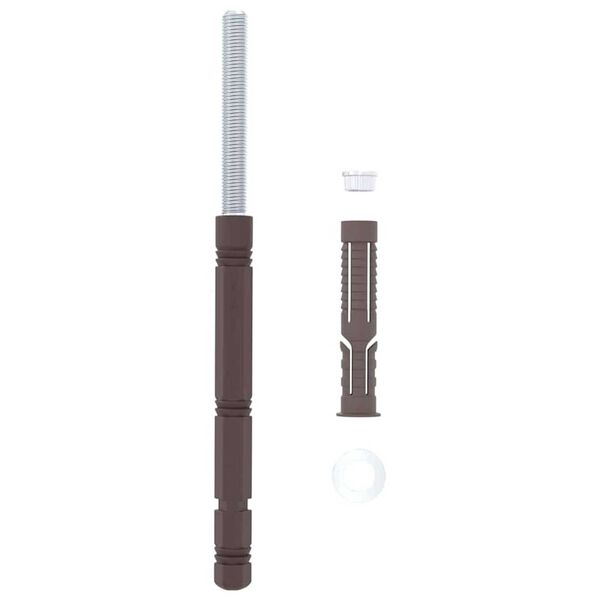 vidaXL Peldējo&scaron;o plauktu kron&scaron;teini 12 pcs Bē&scaron;a &Oslash;14 x 210 mm Tērauds