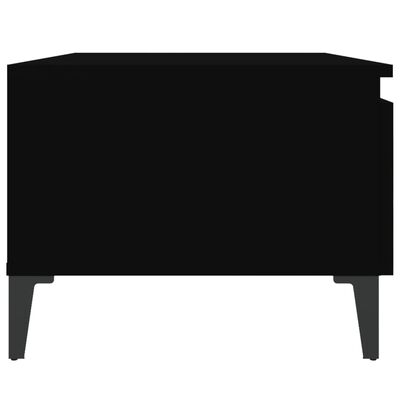 vidaXL galdiņš, melns, 50x46x35 cm, inženierijas koks