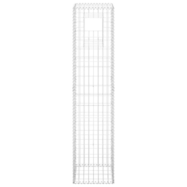vidaXL vertikāls gabions, 40x40x180 cm, dzelzs
