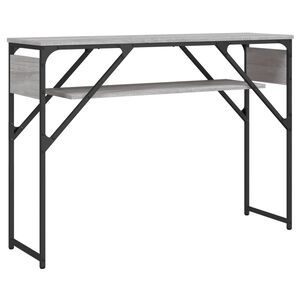 vidaXL konsoles galdiņ&scaron;, pelēka ozola, 105x30x75 cm, inženierijas koks