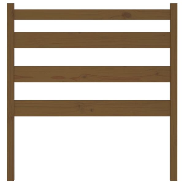 vidaXL gultas galvgalis, medus brūns, 96x4x100 cm, priedes masīvkoks