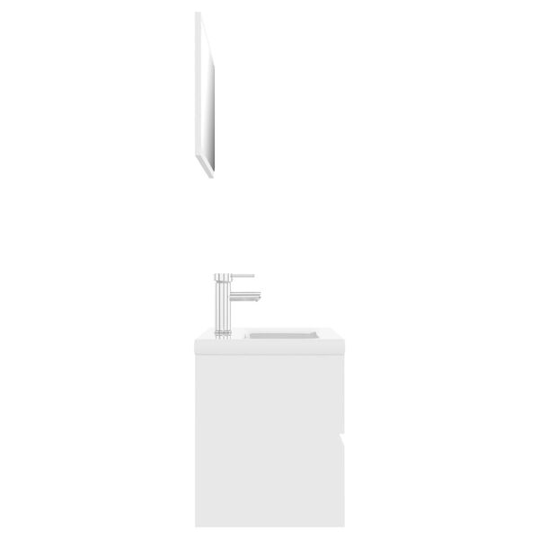 vidaXL vannasistabas mēbeļu komplekts, balts, skaidu plāksne