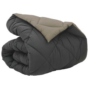 vidaXL Ziemas gultas sega Gai&scaron;i pelēks un antracīts 200 x 135 cm