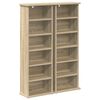 vidaXL CD skapis 2 gab. Sonomas ozols 60 x 17 x 92 cm