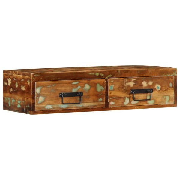 vidaXL Sienas televizora skapis 80x30x19 cm Reģenerēts masīvkoks