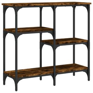 vidaXL konsoles galdiņ&scaron;, ozolkoka, 80x29x75 cm, inženierijas koks