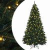 vidaXL Mākslīgā Saliekamā Ziemassvētku Egle 270 cm 600 LED Silti balts