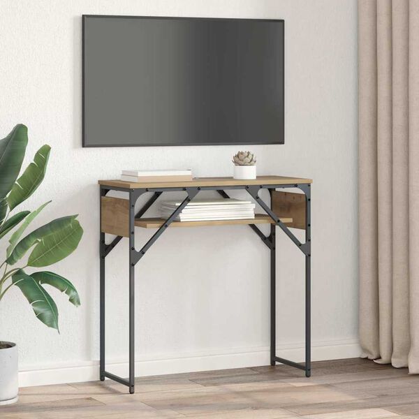 vidaXL Konsolesgalds Artisānā ozols 75x30x75cm Inženierijas koks