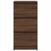 vidaXL kumode, brūns ozols, 37,5x35x76 cm, inženierijas koks