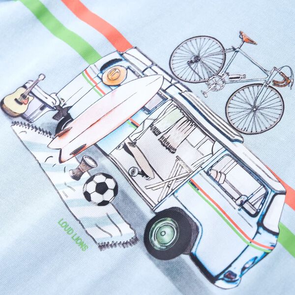 Bērnu T-krekls, gaiši zils, 104