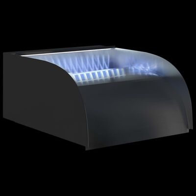 vidaXL ūdenskritums ar LED, 30x34x14 cm, nerūsējošs tērauds 304