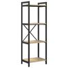 vidaXL Grāmatu plaukts 40 x 30 x 119 cm Inženierijas koks Sonoma ozols