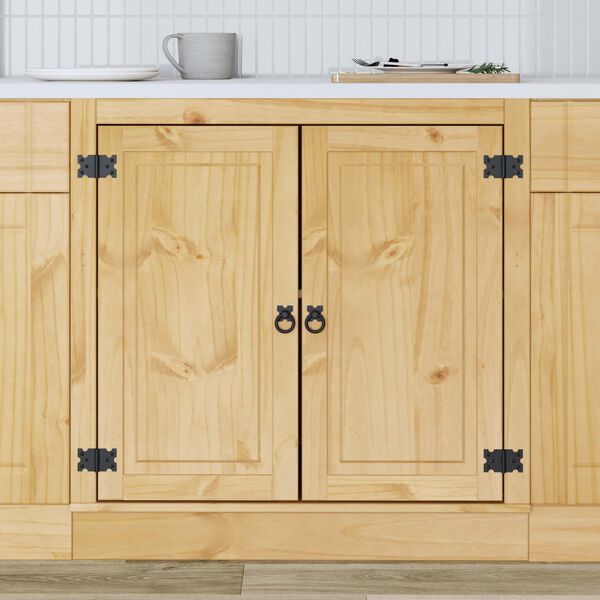 vidaXL Plakans SKI Medus Brūns 80 x 46 x 81,5 cm Ciets priedes koks