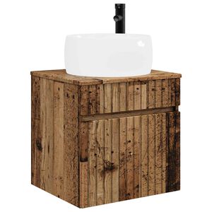 vidaXL Sienā stiprināts izlietnes skapis Vecs koks 49 x 44,5 x 66 cm