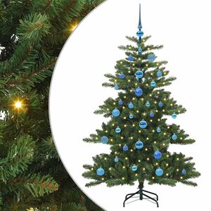 vidaXL Mākslīgā Saliekamā Ziemassvētku Egle Zaļa 150 cm PVC un tērauds