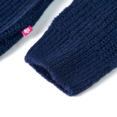 Bērnu džemperis, adīts, tumši zils, 92