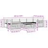 vidaXL Āra dīvānu komplekts 7 pcs Dabiska Cietā akācijas koks