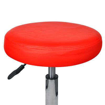 vidaXL biroja krēsli, 2 gab., sarkani, 35,5x84 cm, mākslīgā āda