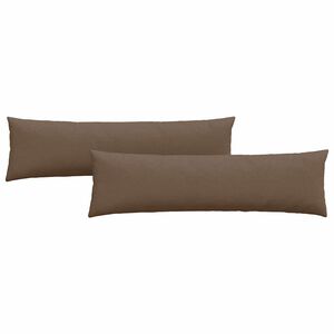vidaXL Dīvāna spilveni 2 pcs Brūna 145 x 40 cm audums