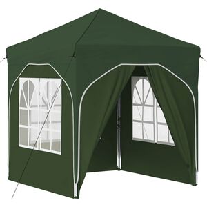 vidaXL Pop-up svinību teltis 192 x 192 x 245 cm Zaļa